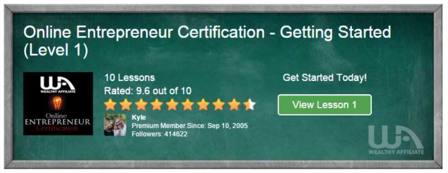 Entrepreneur Certification