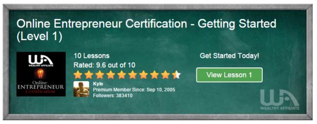 Entreprenuer Certification