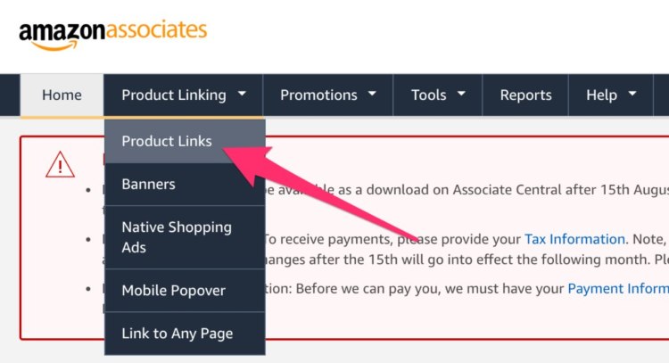 Amazon Affiliate Product Links