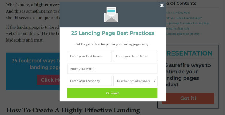 Best Landing Page Practices