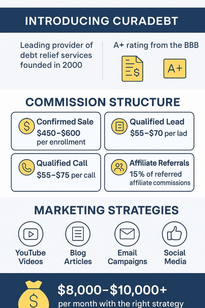 Curadebt Affiliate Program Infographic
