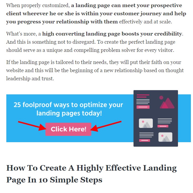 Email Marketing Landing Page