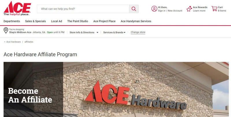 Home Improvement Affiliate Programs - ACE Hardware