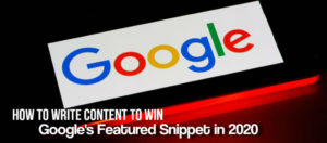 How To Google Featured Snippet 2020
