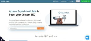 Inlinks Content Marketing Tools