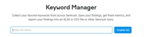 Keyword Research Manager