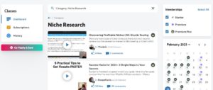 Niche Research Expert Classes