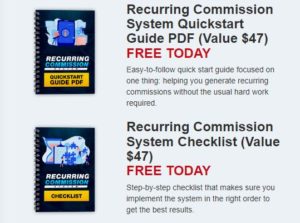Recurring Commission PDF and Checklist