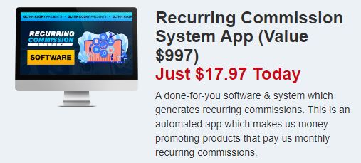 Recurring Commission System App