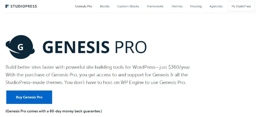 Top 10 Best WordPress Themes for Business - Genesis Pro