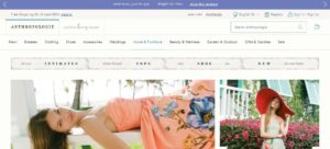 Top 25 Fashion Affiliate Programs - Anthropologie