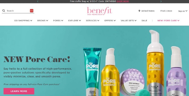 Top Beauty Affiliate Programs - Benefit Cosmetics