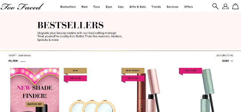 Top Beauty Affiliate Programs - TooFaced