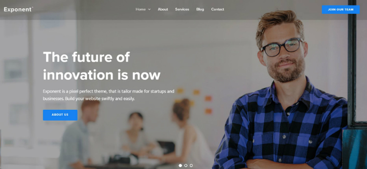 Top Business WordPress Theme - Exponent