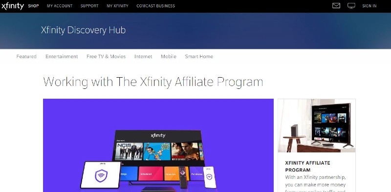 Top Home Security Affiliate Programs - Xfinity