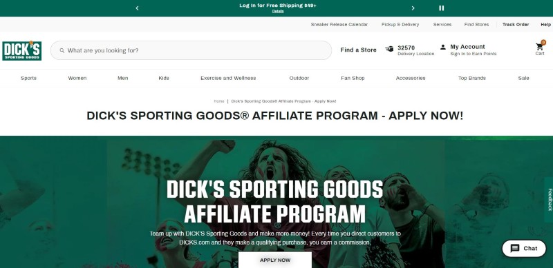 Top Sports Affiliate Programs - Dicks Sporting Goods