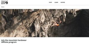 Top Sports Affiliate Programs - Mountain Hardwear