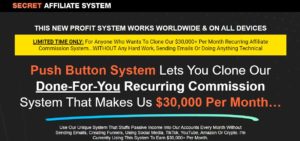 Secret Affiliate Commission